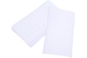 GLEAVI 1000pcs White Round Hole Reinforcement Stickers Paper Punch Hole Protectors Waterproof Binder Labels
