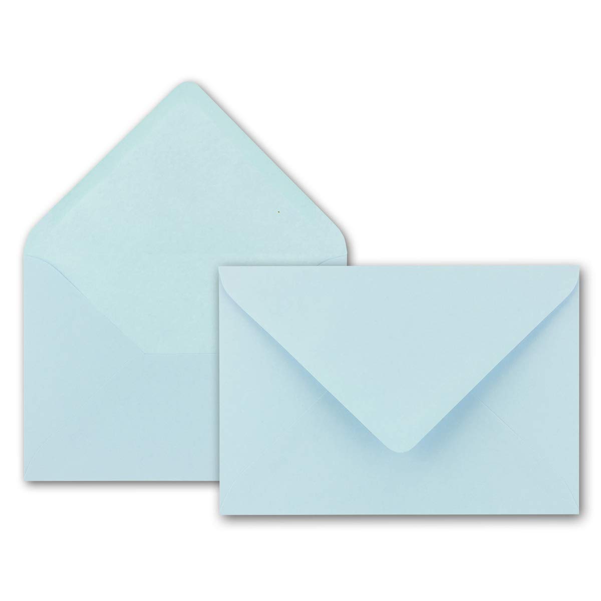 NEUSER PAPIER 25x envelopes in baby blue 80 g/m² envelopes in DIN B6 format 12.5 x 17.6 cm wet glue without window