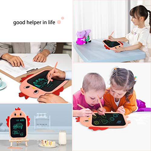Tarnel 8.5 Zoll LCD Schreibtafel LCD Writing Tablel mit Bunter Schrift Grafiktabletts Schreibplatte Digital Schreibtafel Papierlos Maltafel Schule Graffitik Malen Notizen für Kinder