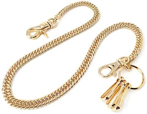 Light Weight Super Thin Link Biker Key Wallet Chain Trucker Jean Pants Chain for Men Silver Black Gold 17" 24" D14