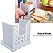Bread Slicer Yummy Sam Foldable and Adjustable Bread Toast Slicer Bagel Slicer Loaf Sandwich Bread Slicer Toast Slice Cutter Mold with 4 Slice Thicknesses (white)