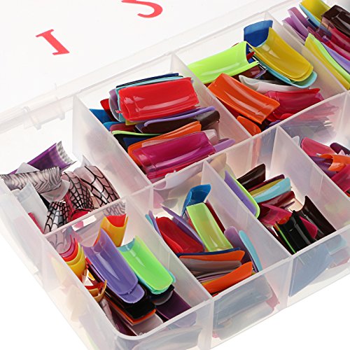 Baisidai 540 Pcs 27 Color French False Acrylic Gel Nail Art Tips Half with Box Salon Set - Thumbnail 2