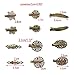 yueton Pack of 6 Vintage Leaf Flower Shape Hair Clip Headwear Lady Hair Accessories