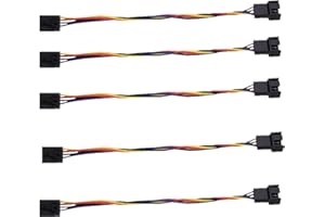 5 Pin to 4 Pin Fan Adapter, Fan Adaptor Connector Cable Fan Interface Conversion Cable Adapter Cable Fan Adapter Cable Conver