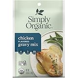 Simply Organic Chicken Flavored Gravy Mix, Certified Organic, Gluten-Free | 0.85 oz | Pack of 12