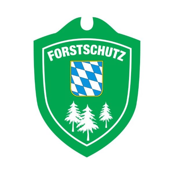 TacFirst Unisex â Erwachsene Forstschutz Bayern Autoschild, GrÃ¼n, One Size