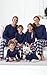 PajamaGram Family Christmas Pajamas Set - Snowfall Plaid Matching Pajamas, Blue