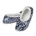 snoozies! Ballerina Bling Jewel Tone Metallic Shine Womens Cozy Slippers