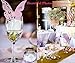 50pcs Butterfly Wedding Party Table Number Name Paper Place Cards Wine Glass Cup Decoration Wall Decals Sticker For Wedding Party Favor [Pink]