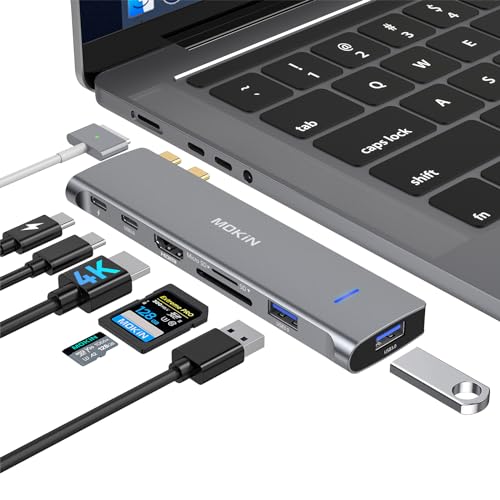MOKiN MacBook Docking Station 2 Monitore USB C Hub 7 en 2 Multiport Adapter