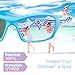 RIVBOS Rubber Kids Polarized Sunglasses With Strap Glasses for Boys Girls Baby and Children Age 3-10 RBK025 （Blue）