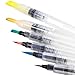 Water Coloring Brush Pens, Set of 6 Brush Tips for Watercolor Painting, Water Soluble Colored Penci, Water Color Brush Pens, Water-color Markers, Powdered Pigment or Watercolor Paints