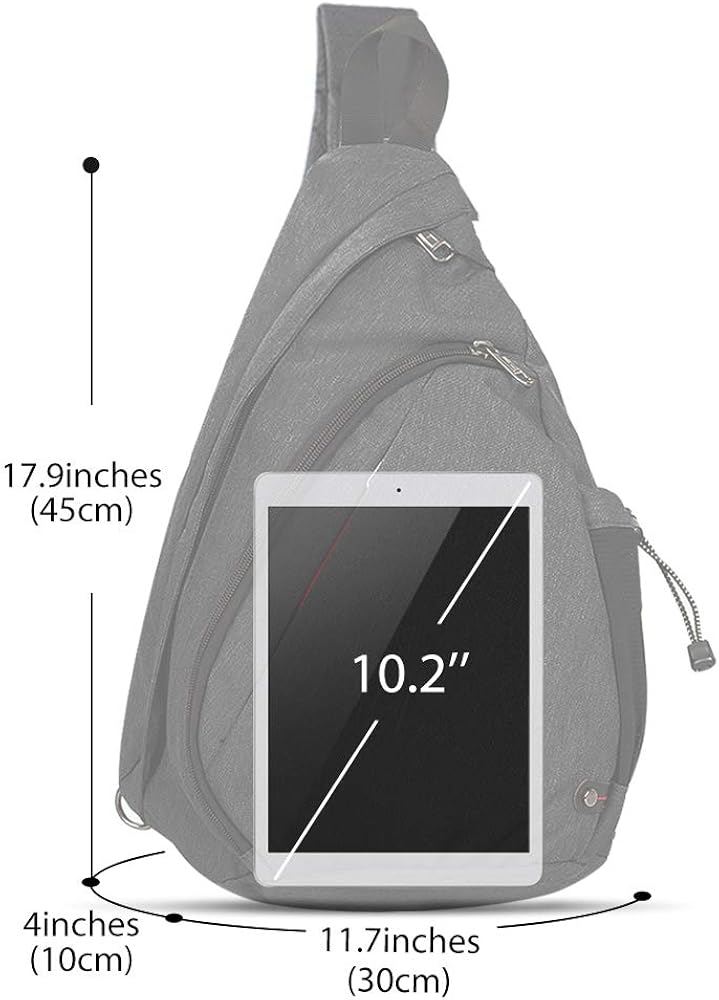 OutdoorMaster Sling Bag - Small Crossbody Backpack for Men & Women (Gray) : Sports & Outdoors