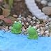 MagiDeal Miniature Fairy Garden Micro Landscape Mini Dollhouse Bonsai Decor Frog Pack of 10