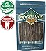 Pawstruck Natural 5” Beef Bully Slims Junior Gullet Chew Sticks for Small Dogs & Puppies – Healthy Rawhide Free Esophagus Jerky Dental Treat for Light Chewers, Supports Joint Health – 60 Count