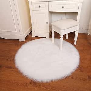 Alfombra De Piel Oveja Shaggy Soft Sofá Artificial Para Piso Silla Con
