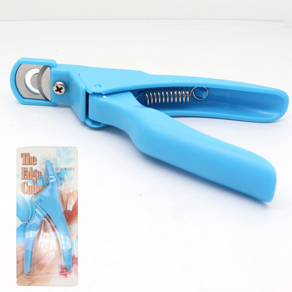 IMKRC - Acrylic Nail Clippers, Acrylic Nail Cutters for False Fake Gel Artificial Nails Tips Trimmer Professional Nail Art Manicure Tool (Blue)