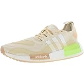 adidas Originals NMD_R1 W Womens Shoes Size 8.5, Color: Wonder White/Cloud White/Signal Green