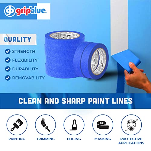 Blue Painters Tape 1 Inch Wide, Masking Tape Blue .94in X 60yds, 6
