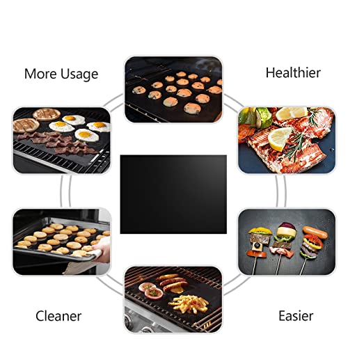 Oven Liners for Bottom of Oven, Large Thick Heavy Duty 100 Nonstick Reusable Teflon Oven Mat