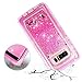 Dexnor for Galaxy Note 8 Case, Glitter 3D Bling Sparkle Flowing Quicksand Liquid Bumper Clear 3 in 1 Shockproof TPU Silicone + PC Heavy Duty Protective Defender Cover for Samsung Galaxy Note 8 - Pink