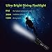 OxyLED Diving LED Flashlight DF10, 1050 lumen Underwater Flashlight, Bright Submarine Light  for Outdoor Under Water Sports