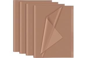 NEBURORA 120 Sheets Brown Tissue Paper 35 x 50 cm Dark Brown Wrapping Tissue Paper Bulk for Gift Bags Packaging Floral Filler