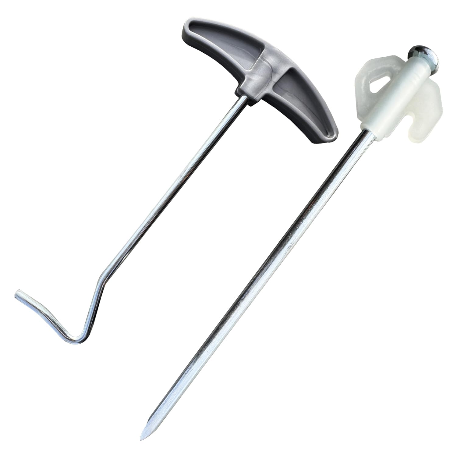 OLPRO Case of 20 Glow in the Dark Pegs with Peg Puller, peg length 20.3cm, diameter 6.5mm, sturdy design, easy to clean