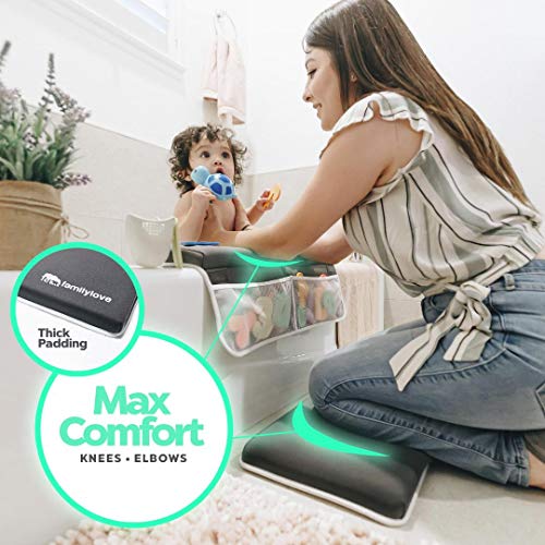 Bath Kneeler and Elbow Rest pad Baby Bathtub Kneeling for Bathing Knee