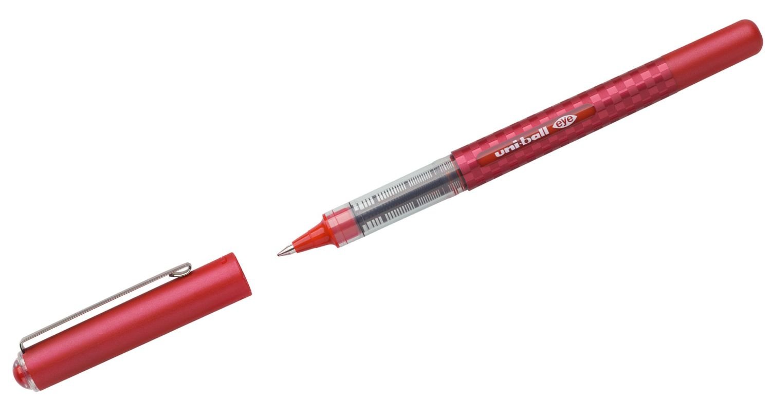 Uni-ball 148176 0.4 mm "Eye Design" Ink Roller - Red