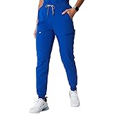 Fabletics Women's High Rise Active Scrub Jogger - MotionTech, 4-Way Stretch, Pocket-Packed, Lightweight, Semi-Slim Fit