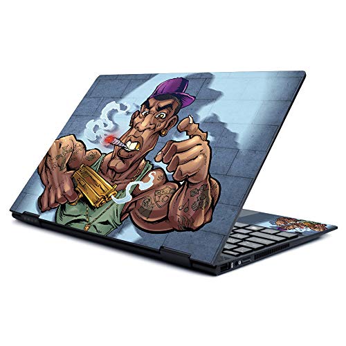 MightySkins Skin for HP Envy X360 13" (2019) - Crook Gangster | Protective, Dur…