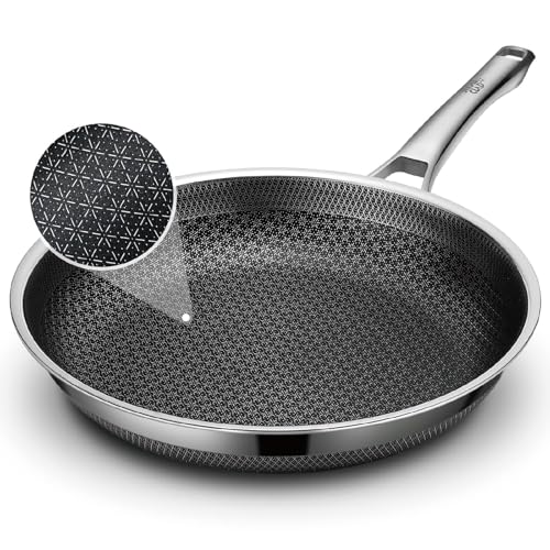 SNOWCLAD Hybrid Non-Stick Frying Pan 28cm, PFOA-Free Cookware, Suitable for All Hob Types, Durable & Easy Clean