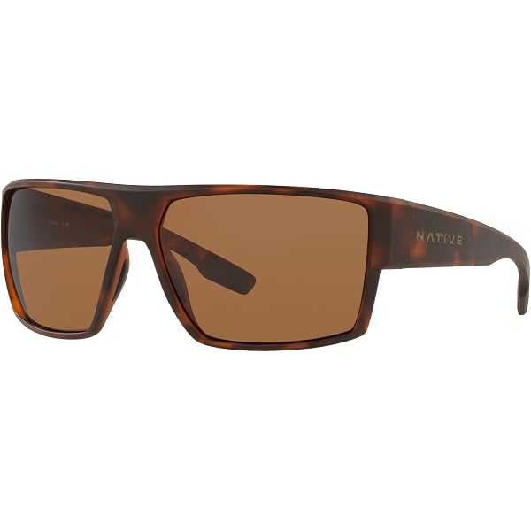 Native Men's Badlands Sunglasses - Matte Black Frame With Grey Polarized Lenses
