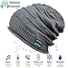 Upgraded Wireless Bluetooth Beanie Hat with Headphones V4.2, Unique Christmas Tech Gifts for Teen Boys/Girls/Boyfriend/Him/Husband/Men/Dad/Women/Stocking Stuffers/Built-in HD Stereo Speakers & Mic