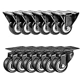 FactorDuty 12 Pack Combo 2 inch Caster Wheels 6