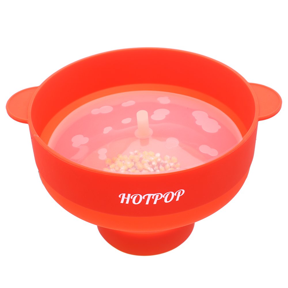 The Original HOTPOP Microwave Popcorn Popper, Silicone Popcorn Maker