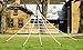 Aiduy Outdoor Halloween Decorations Scary Giant Spider Web Decorations Creepy Decor with Super Stretch Cobweb Set for Halloween Yard Decorations, 16 Ft