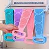 Silicone-Back-Scrubber-for-Shower-Handle-Body-Washer-Exfoliating-Texture-Scrubbing-Pad-Back-Cleaning-Bath-Strap-with-Soft-Brush-Bristles-and-massage-dots-Pink Silicone Back Scrubber for Shower, Handle Body Washer, Exfoliating Texture Scrubbing Pad, Back Cleaning Bath Strap with…