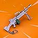 LLAMEVOL Gun Keychain for Men Fort-Nite Scar Guns Toys Heavy Shotgun Model Alloy Metal Assault Rifle Keychain Game Party Supplies Collection Gift for Boys