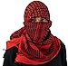 Zephyr Shemagh Tactical Desert Scarf - Red / Black