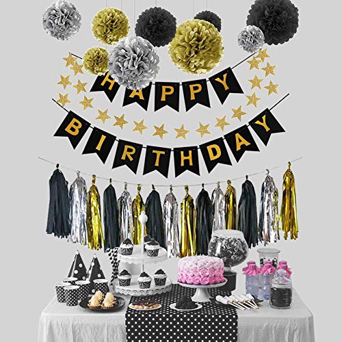 Birthday Decorations, Puchod Birthday Party Decoration Kit 99pcs Happy