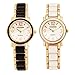 ThaiTime 2pcs Fashion Design Pretty Girls Woman Wrist Watches