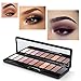 Eyeshadow Palette, 7 Matte & 3 Shimmer Shades, Highly-Pigmented Warm and Neutral Colors, Professional Makeup Palette with Double-Ended Blending Brush by LILYOBEAUTY (Warm Nude#3)