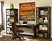 Ashley Furniture Devrik Collection Contemporary Design Medium Brown Finish Home Office Desk