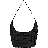 Neverwhy Puffer Bag - Crescent Crossbody Sling Hobo Bags for Women, Puffy Quilted Tote Bag Cross Body Purse