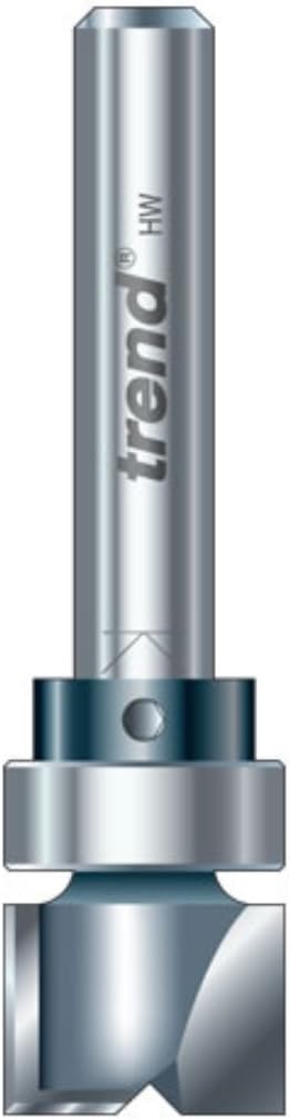 Trend Professional Guided Profiler, 12.7mm Diameter x 4mm Cut, 1/4 Inch Shank, 1/2 Inch Bearing, Tungsten Carbide Tipped, 46/910X1/4TC
