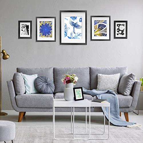 Vsadey 10 Pack Picture Frames Collage Wooden Photo Frames Wall Gallery Kit for Wall and Home with Ma - //coolthings.us