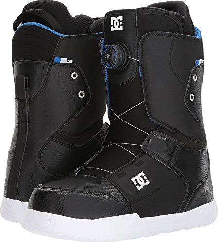 DC Men's Scout Boa Snowboard Boots, Black, 11