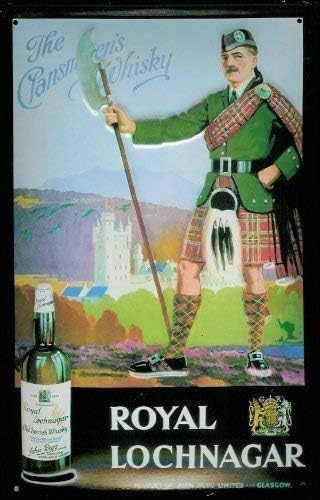 KPCX Royal Lochnagar Whisky Blechschild Schild Blech Metall Metal Tin Sign 20 x 30 cm
